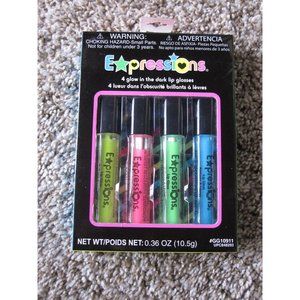 NEW Expressions 4 Poppin glow‎ in the dark lip glosses Club/Party Nightlife!